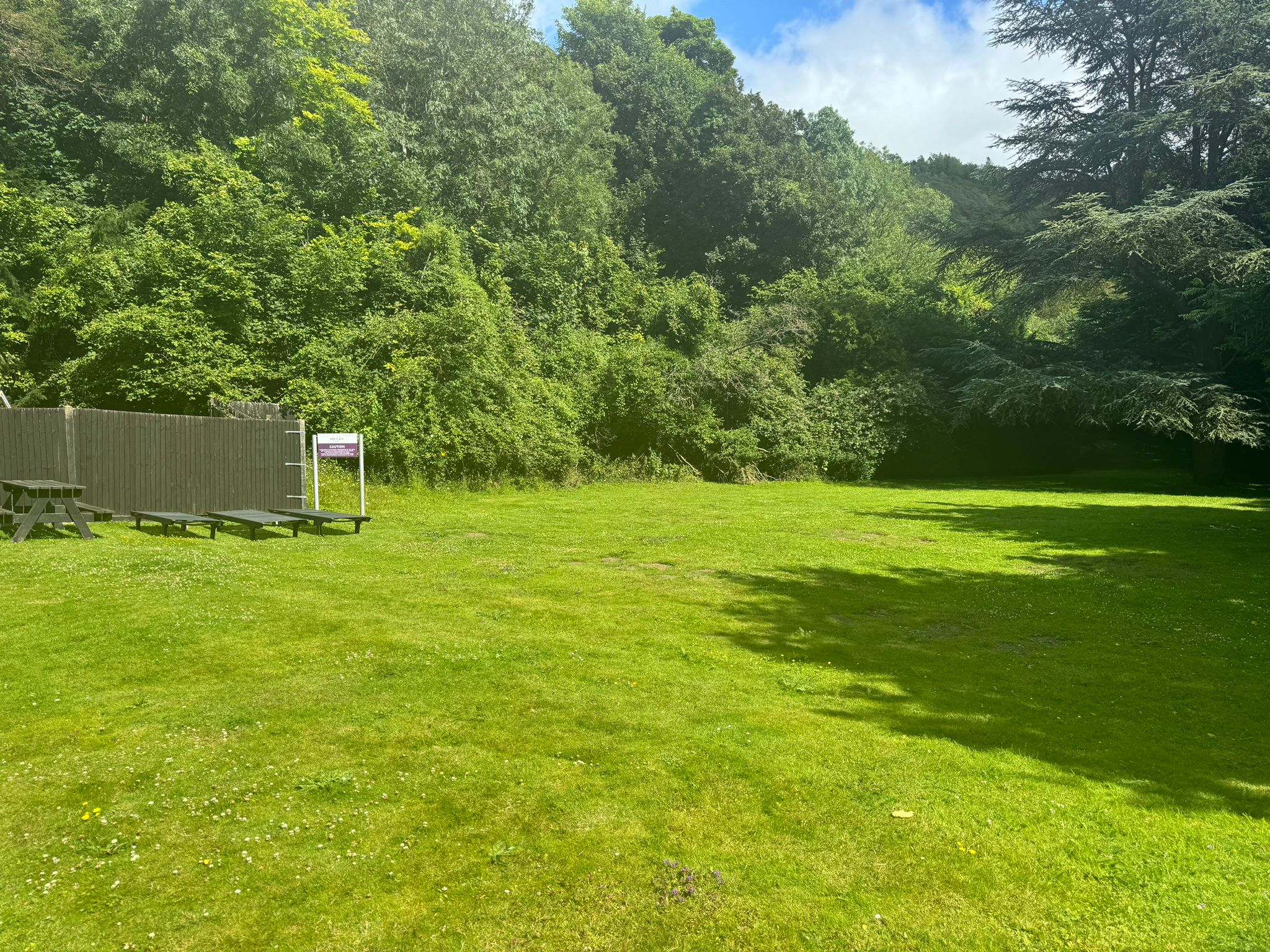 Scenic garden and poolside at Sunday Box Hill Burford Bridge Hotel